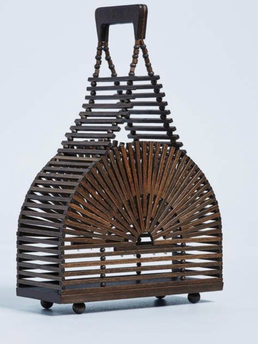 Cult Gaia Mini Cupola Bag Dark Bamboo